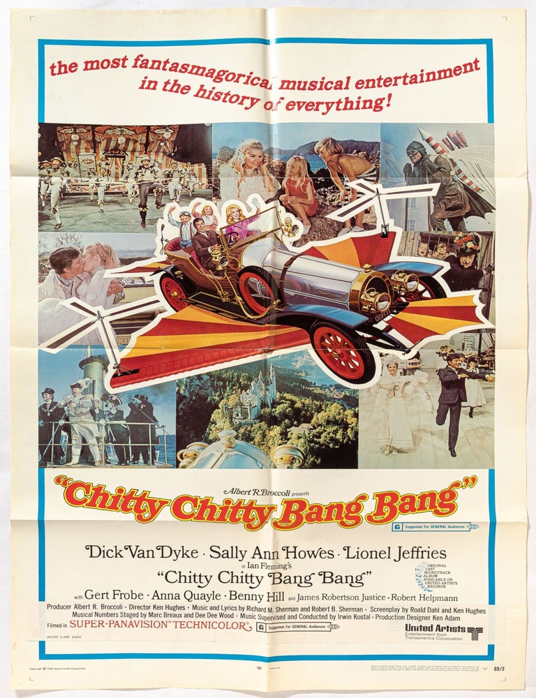Film Poster]: Chitty Chitty Bang Bang. Roald DAHL, Dick, Ken Hughes.