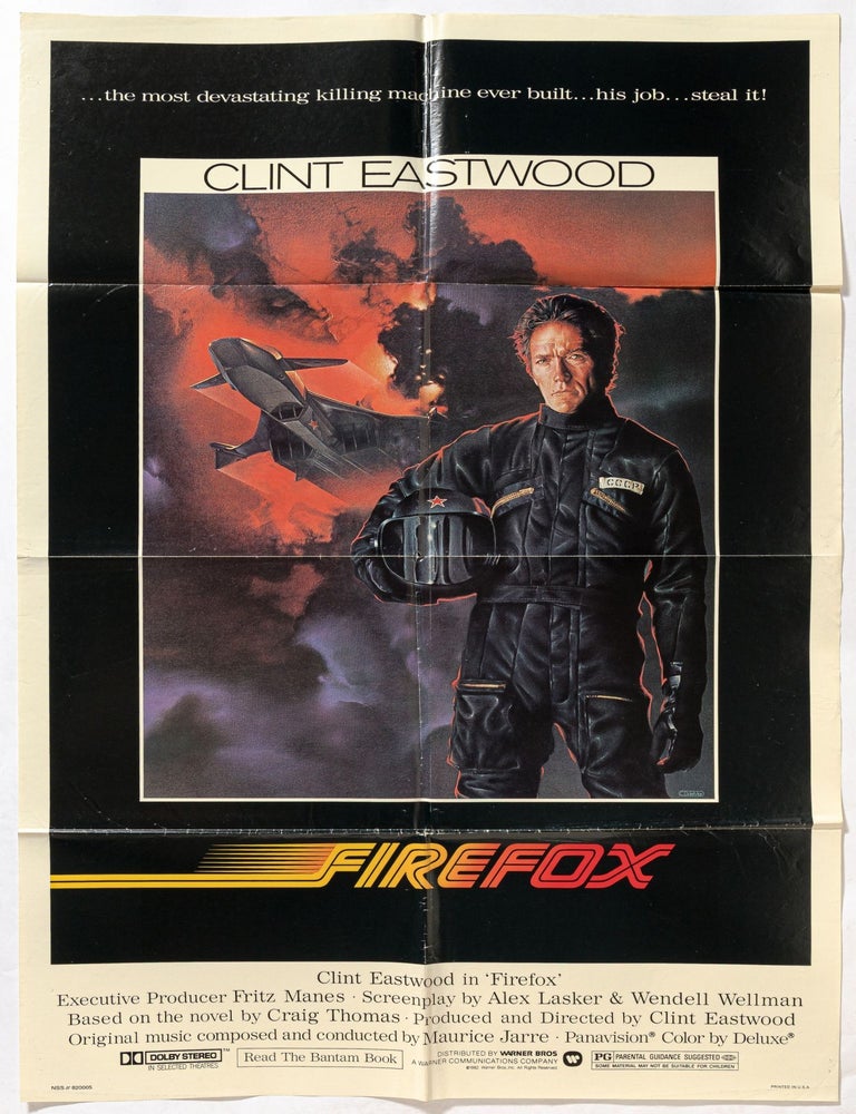 Item #611383 [Film Poster]: Firefox. Clint EASTWOOD, Craig Thomas.
