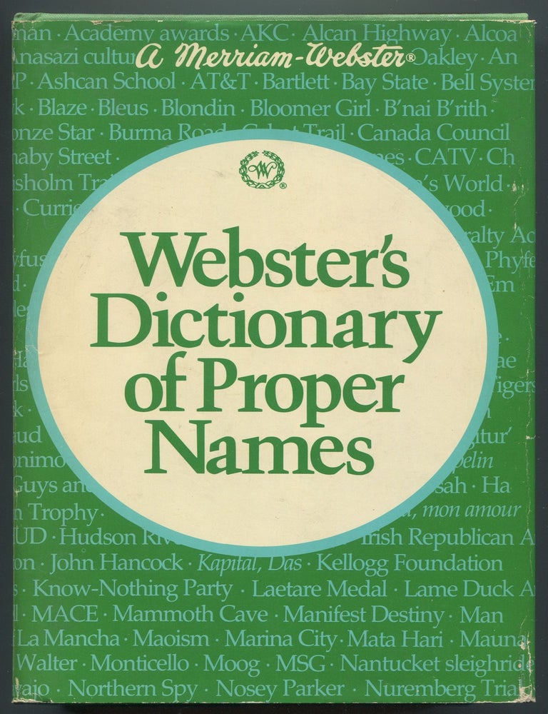 Item #611402 Webster's Dictionary of Proper Names. Geoffrey PAYTON.