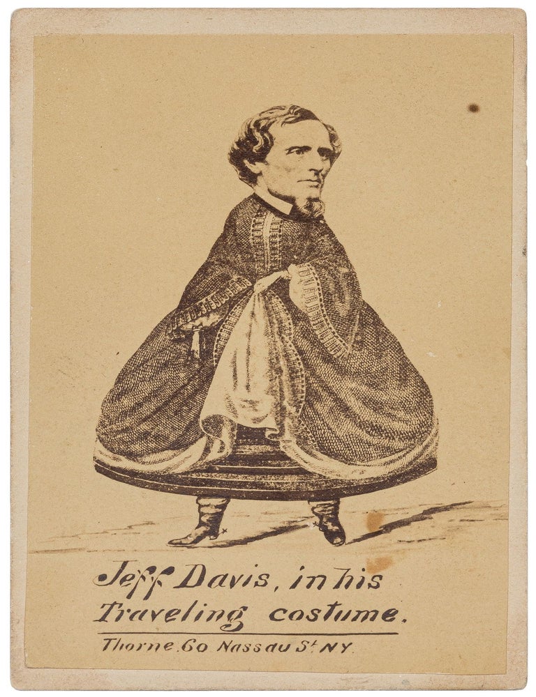 Item #611408 [Carte de visite]: Jeff Davis in his Traveling Costume. Jefferson DAVIS.