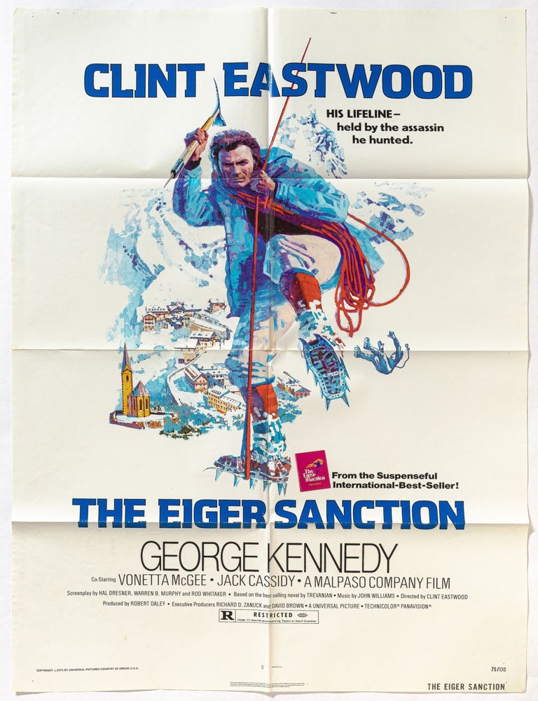 Item #611548 [Film Poster]: The Eiger Sanction. Clint EASTWOOD, Vonetta McGee, Trevanian, Jack Cassidy.
