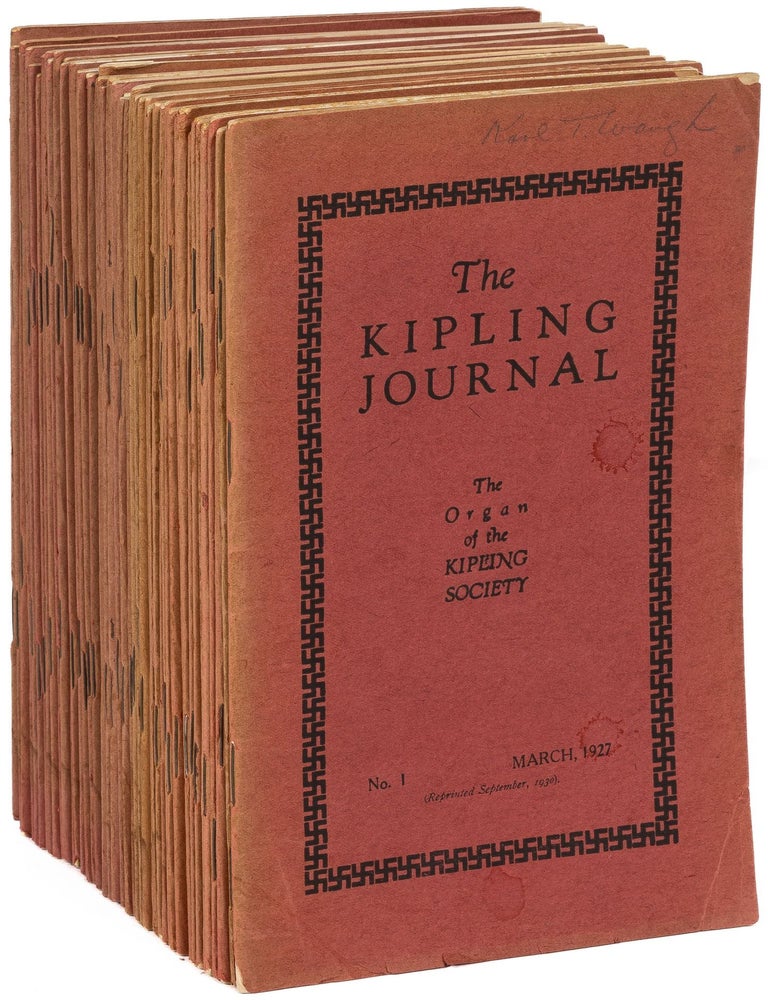 Item #611741 The Kipling Journal: The Organ of the Kipling Society &ndash; A Near-Complete Run of the first 48 Issues, March 1927 - December 1938. Rudyard KIPLING, president Maj.-Gen. L. C. Dunsterville.