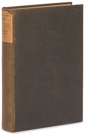 Item #612054 Letters from America. Rupert BROOKE
