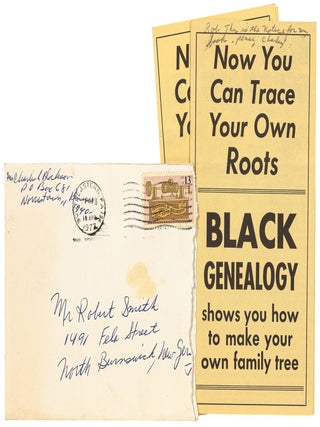 Item #612057 [Inscribed Prospectus for] Black Genealogy. Charles BLOCKSON, with Robert Fry