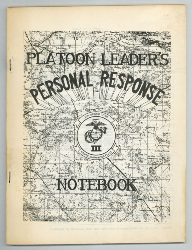 Item #612081 Platoon Leader's Personal Response Notebook