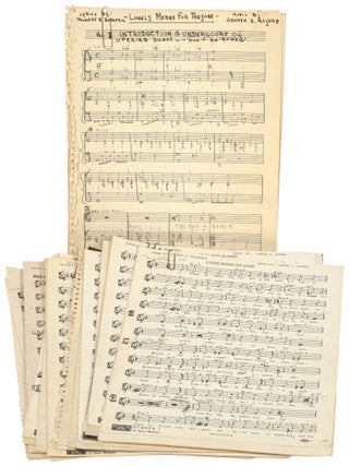 Item #612527 [Archive]: Unpublished Works of Song Writing Duo Robert A. Bernstein and Warren B....