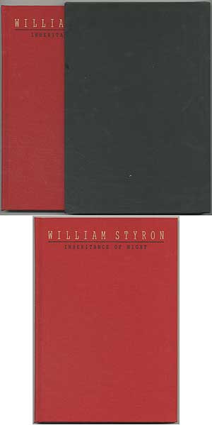 Item #61349 Inheritance of Night: Early Drafts of Lie Down in Darkness. William STYRON.
