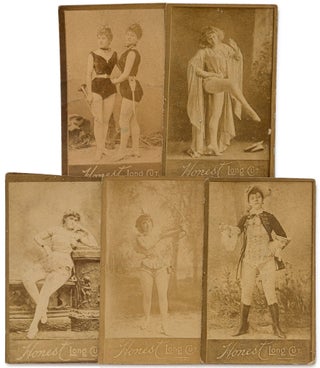 Item #613671 Five Photographic Tobacco Cards of Actresses. W. Duke Sons, Co