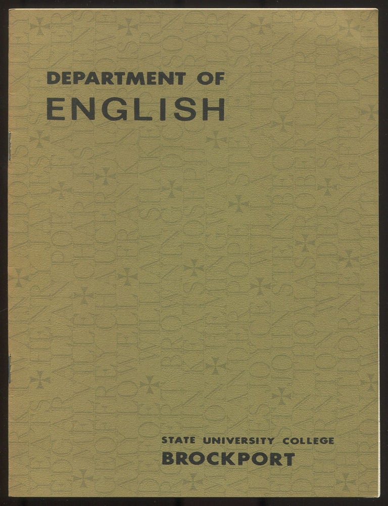 Item #613677 "How Many Nights" [Cover Title]: Department of English State University College Brockport. Galway KINNELL.