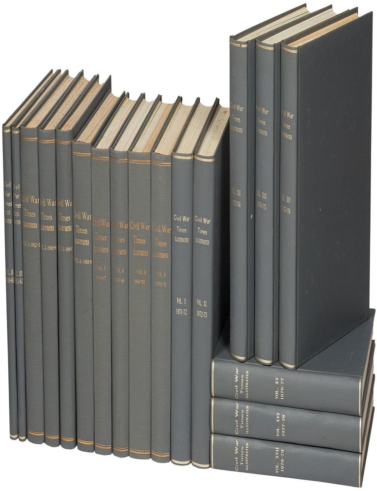 Item #613834 Civil War Times &ndash; Vols. 2-3, April 1960 - February 1962 [and] Civil War Times Illustrated &ndash; Vols. 1-6 and 8-17, April 1962 - February 1979 [a Nearly Continuous Run of 18 Volumes]. Robert H. FOWLER.
