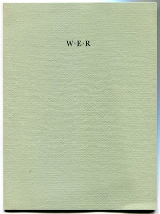 Item #614030 Frederick Pottle Remembers William Edwin Rudge. William Edwin RUDGE, Frederick Pottle