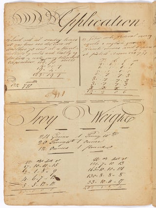 Early 19th Century Cyphering Book of Isaac Haines: Northampton [Mount Holly], Burlington County, New Jersey