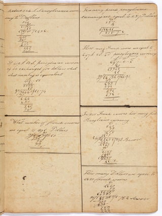 Early 19th Century Cyphering Book of Isaac Haines: Northampton [Mount Holly], Burlington County, New Jersey
