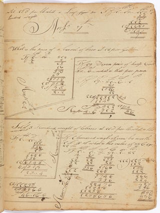 Early 19th Century Cyphering Book of Isaac Haines: Northampton [Mount Holly], Burlington County, New Jersey