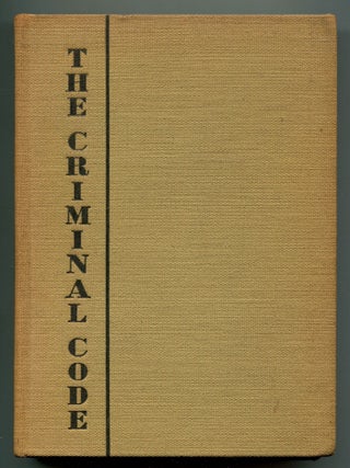 Item #614422 The Criminal Code. Martin FLAVIN