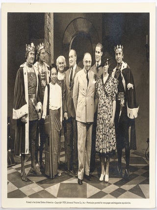 Item #615281 Vintage Photograph Taken on the Set of *The Tower of London* 1939. Basil RATHBONE,...