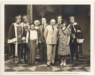 Item #615281 Vintage Photograph Taken on the Set of *The Tower of London* 1939. Basil RATHBONE,...