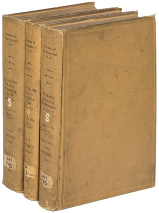 Item #615361 The Law of Nations: Or the Principles of Natural Law / Le droit des gens, ou...