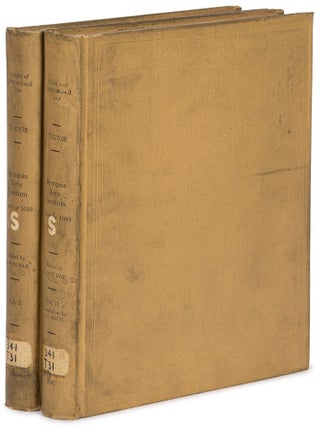Item #615362 Synopsis of the Law of Nations / Synopsis Juris Gentium [in Two Volumes]. Johann...