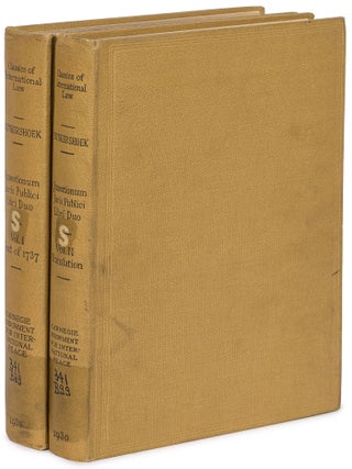 Item #615363 Quaestionum Juris Publici: Libri Duo [in Two Volumes]. Cornelius van Bynkershoek