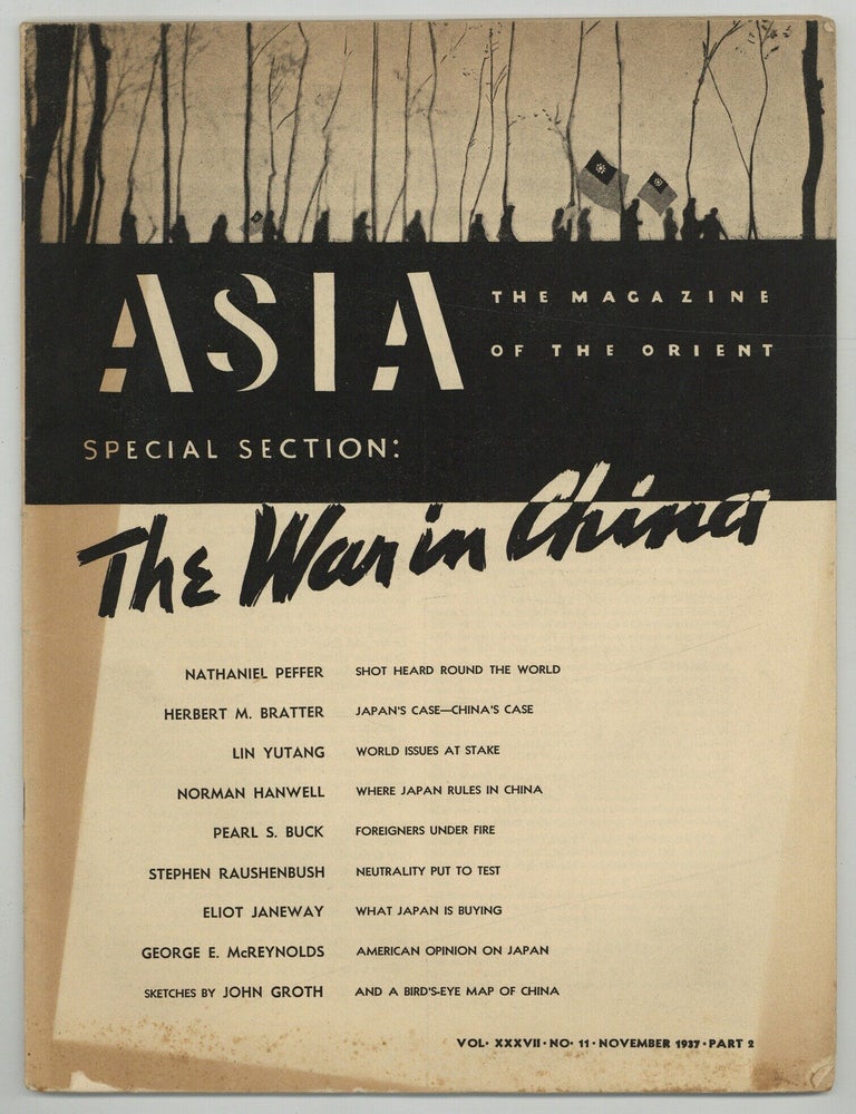 Item #615377 Asia: The Magazine of the Orient (Special Section: The War in China, Part 2) &ndash; Vol. XXXVII, No. 11, November 1927