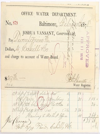100 pieces of 19th century Baltimore governmental ephemera