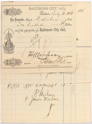 100 pieces of 19th century Baltimore governmental ephemera