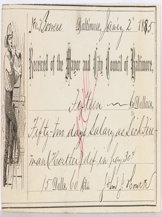 100 pieces of 19th century Baltimore governmental ephemera