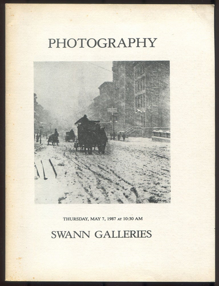 Item #615468 [Auction Catalog]: Swann Galleries: Photography &ndash; Thursday, May 7, 1987