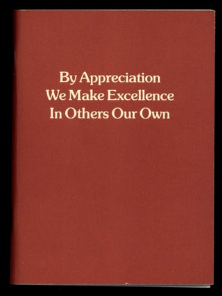Item #616093 By Appreciation We Make Excellence In Others Our Own: New York Printers Wall of...