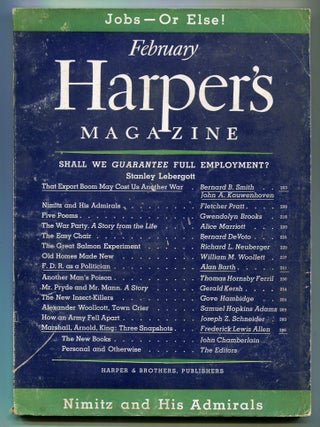 Item #616163 Harper's Magazine – Vol. 190, No. 1137, February 1945