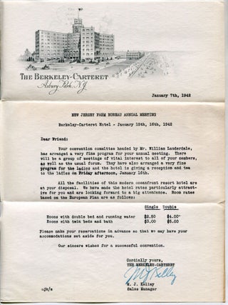 Item #616308 [Typed Letter Signed]: New Jersey Farm Bureau Annual Meeting 1942