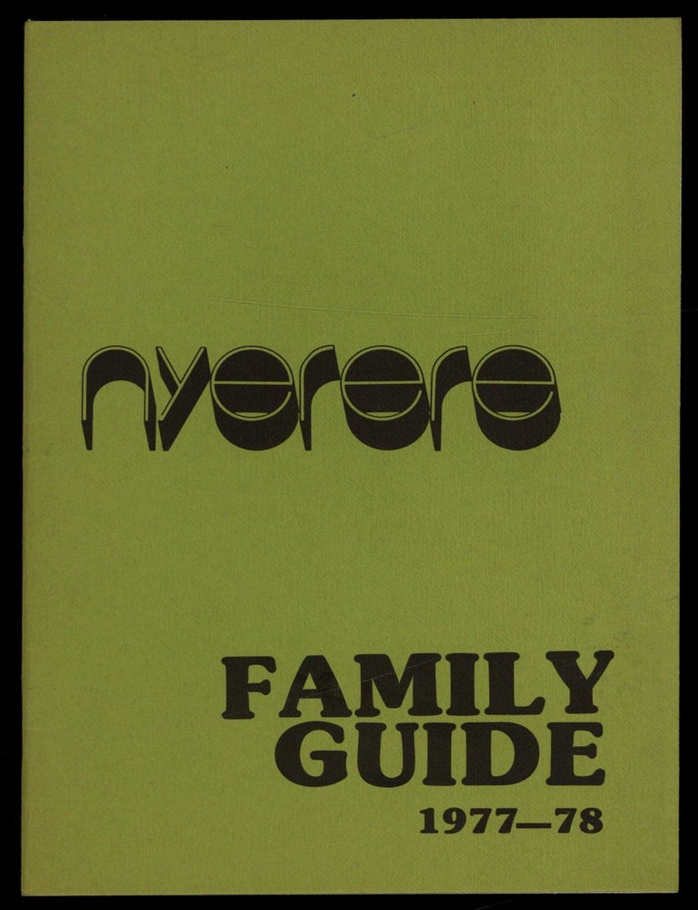Item #616505 [Cover title]: Nyerere Family Guide 1977-78