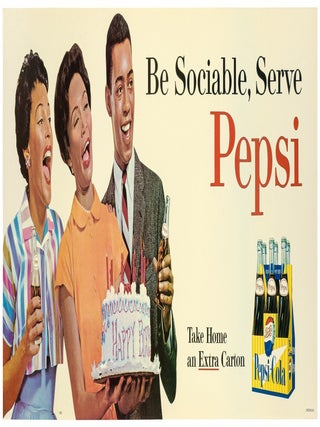Item #616642 [Poster]: Be Sociable, Serve Pepsi: Take Home an Extra Carton