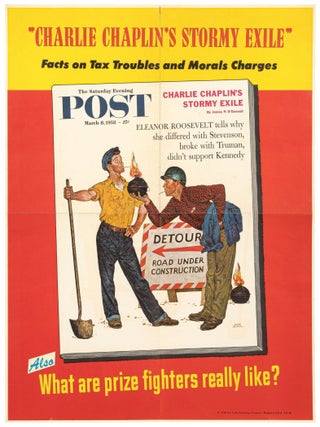 Item #616805 [Poster]: The Saturday Evening Post &ndash; March 8, 1958: "Charlie Chaplin's...
