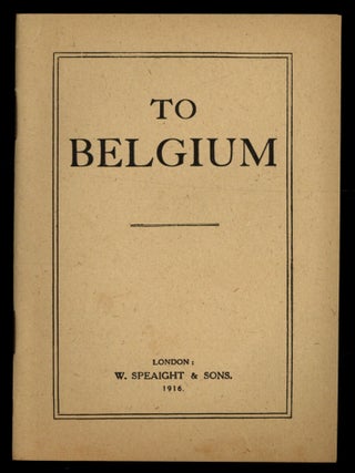 Item #617080 [WWI, Catholicism]: To Belgium