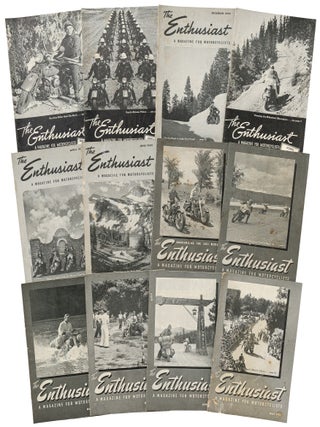 Item #617864 The Enthusiast: A Magazine for Motorcyclists [A Broken Run of 12 Issues, December...