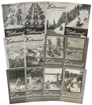 Item #617864 The Enthusiast: A Magazine for Motorcyclists [A Broken Run of 12 Issues, December...