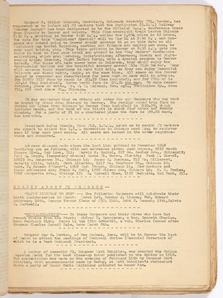 [Magic]: The Doodlebug: For and of Chicago Assembly S.A.M. [A Broken Run of 33 Issues &ndash; Vol. 7, No. 3 - Volume 13, No. 7, September 1948 - January 1955]