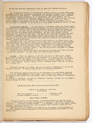 [Magic]: The Doodlebug: For and of Chicago Assembly S.A.M. [A Broken Run of 33 Issues &ndash; Vol. 7, No. 3 - Volume 13, No. 7, September 1948 - January 1955]