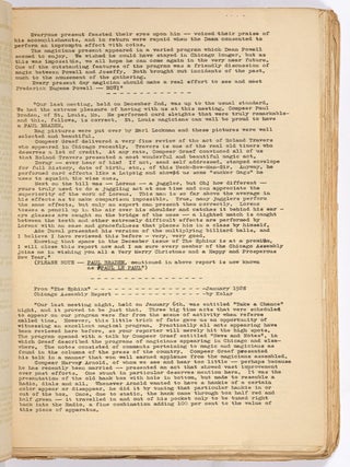 [Magic]: The Doodlebug: For and of Chicago Assembly S.A.M. [A Broken Run of 33 Issues &ndash; Vol. 7, No. 3 - Volume 13, No. 7, September 1948 - January 1955]