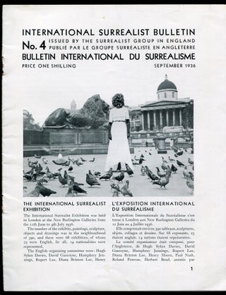 Item #618044 International Surrealist Bulletin. Issued by The Surrealist Group. Bulletin...