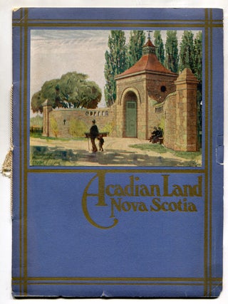 Item #618344 Acadian Land in Nova Scotia Pictured with Brush and Pencil. Eliot CLARK, A. C....