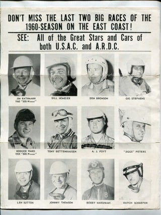 Item #618425 [Broadside]: New Jersey State Fair Trenton Speedway Presents 2 - Big Days Auto...
