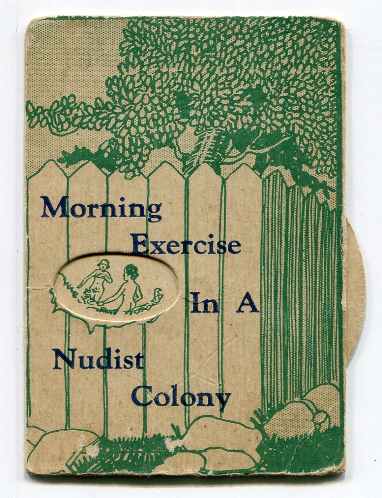 Item #618478 [Novelty Moveable Card]: Morning Exercise in a Nudist Colony