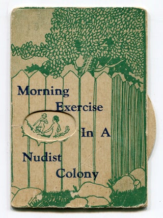 Item #618478 [Novelty Moveable Card]: Morning Exercise in a Nudist Colony