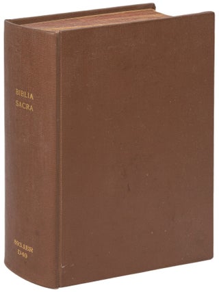 Item #618502 Biblia Sacra Vulgatae Editionis: Sixti V. & Clementis VIII. Pont. Max....