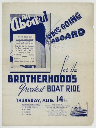 Item #618740 [Promotional Invitation]: All Aboard Who's Going Aboard on the Good Ship...