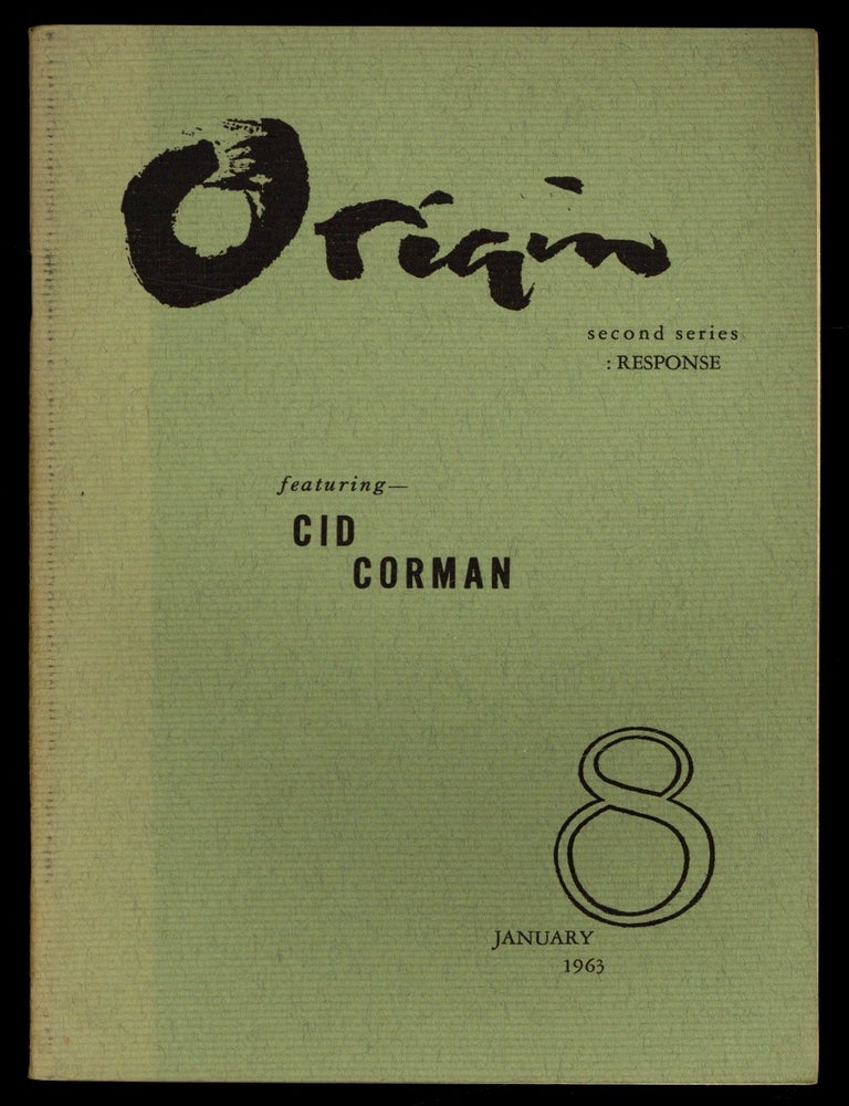 Item #618835 Origin &ndash; 8, Second Series, January 1963. Cid CORMAN.
