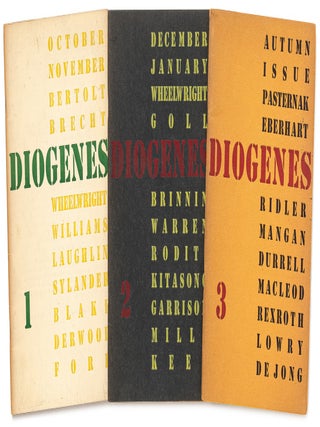 Item #618887 Diogenes &ndash; Volume I, Numbers 1 - 3, October-November 1940 - Autumn 1941 [All...